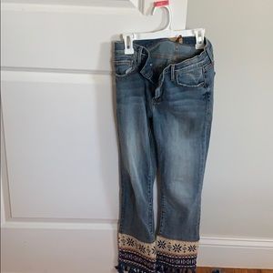 Drift wood detailed jeans